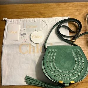 Chloe - Marcie Crossbody Saddle Bag (Suede)